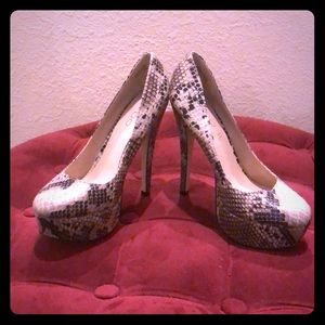 Aldo Snakeskin Pumps
